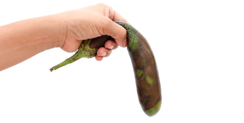 limp vegetables symbolize harmful food for potency