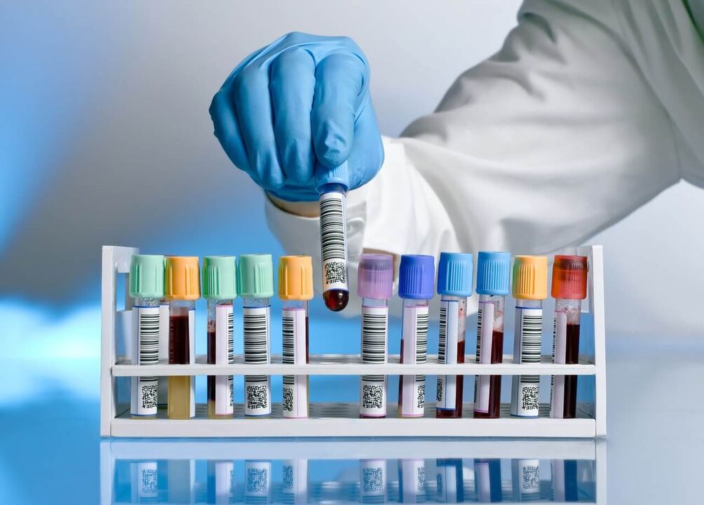 Blood test for pathological discharge during warming