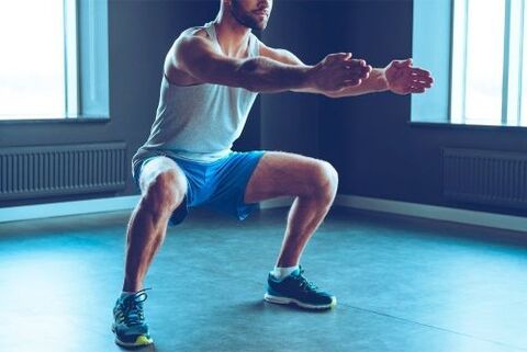Wide squats help maintain a large erection